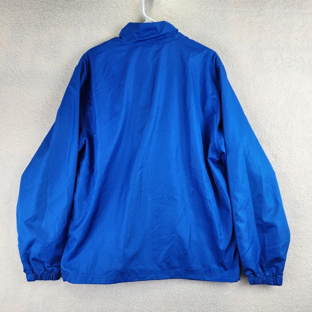 Bud Light NFL‎ Quarter Zip Windbreaker Mens Medium Blue White Ripstop Jacket